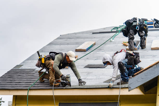 Professional Roof Installation technician working in Steep Falls, ME